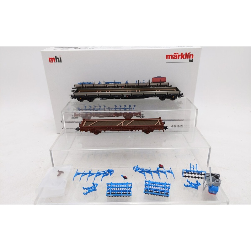 Marklin 46405 HO Farming Implements Freight Car Set LN/Box