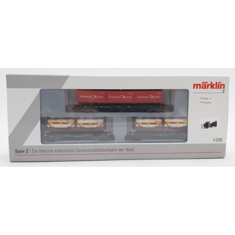 Marklin 82663 Z Scale Container Transport Car Set NIB