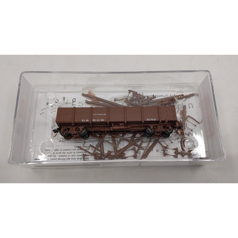 Micro-Trains 86000040 HOn3 DRGW 30′ Composite Frame Gondola w/Coal Load #9182 MT/Box