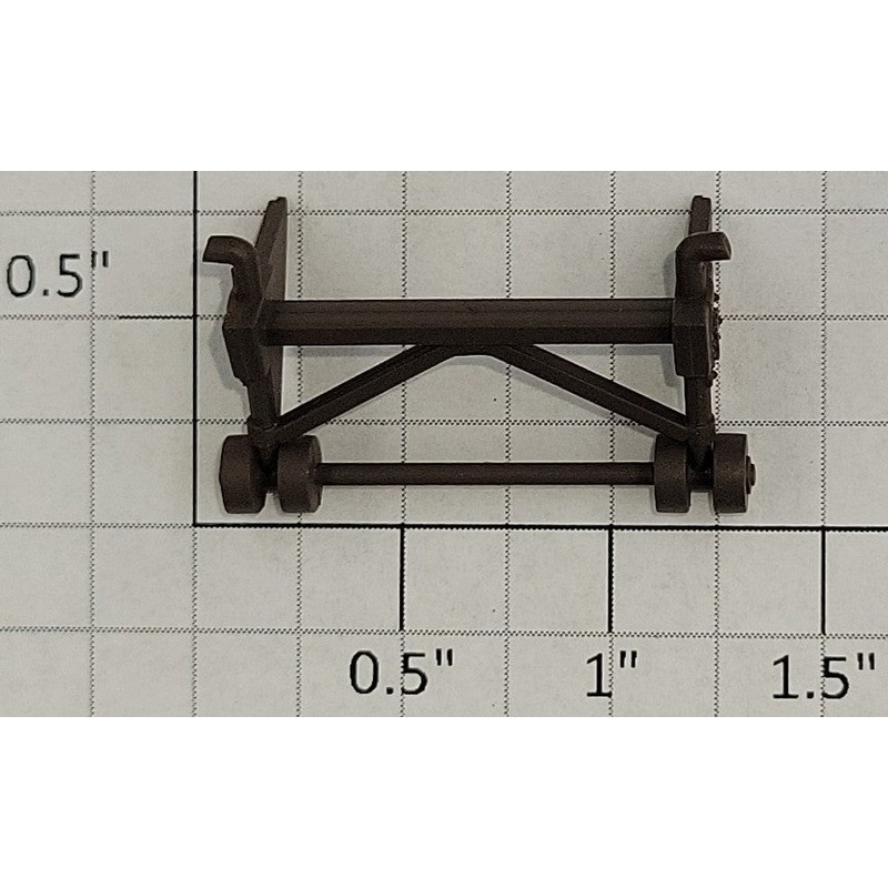 S-Helper 655-03-03 Short Brown Flat Car Landing Gear