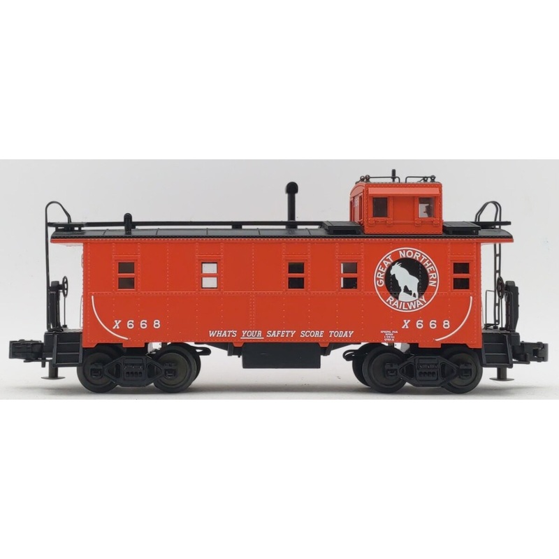 MTH 20-91195 O Gauge Great Northern Railway Steel Sided Caboose #X668 EX