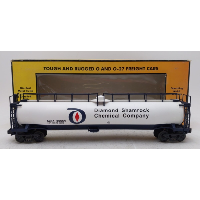 MTH 30-7347 O Gauge Diamond Shamrock Single Dome Tank Car EX/Box