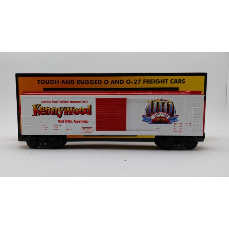 MTH 30-74052 O Gauge Kennywood Park Box Car EX/Box