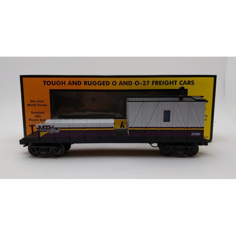 MTH 30-7939 O Gauge MTH Club Crane Tender Car #2000 LN/Box