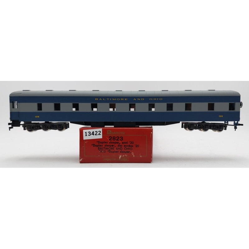 Rivarossi 2823 HO Scale Baltimore & Ohio Duplex Sleeper Passenger Car #106 LN/Box