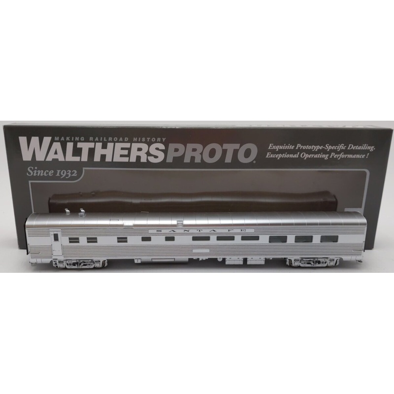 Walthers 920-9461 HO Santa Fe 85′ P-S 13-Seat Lunch Counter 20-Seat Diner RTR EX/Box