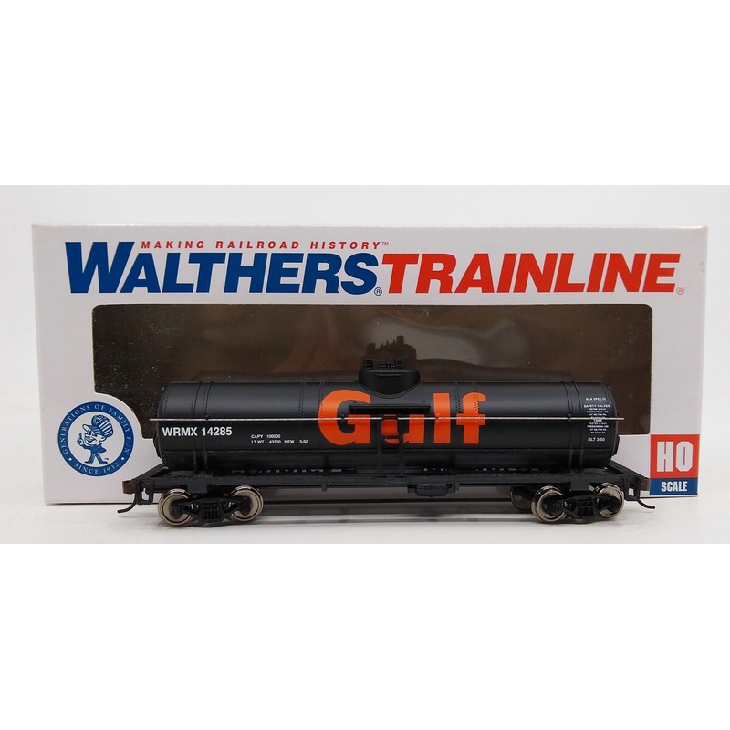 Walthers 931-1612 HO Gulf Oil Company 40′ Tank Car #14285 – Ready to Run LN/Box