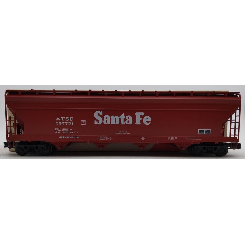 Weaver 1536 Santa Fe Tuscan Red 4-Bay 3-Rail Hopper EX/Box