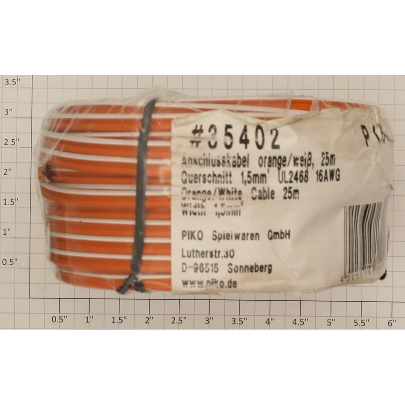 Acme 0626-9876 2-Conductor Orange/White Wire 25 Meter Roll