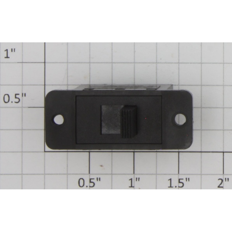 Acme MS-12X Black DPDT On/Off Black Slide Switch .4A @ 28VDC