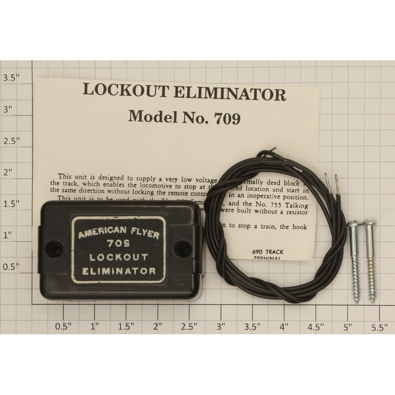 American Flyer 709 S Scale 709 Lockout Eliminator With Wire and Screws – Claw