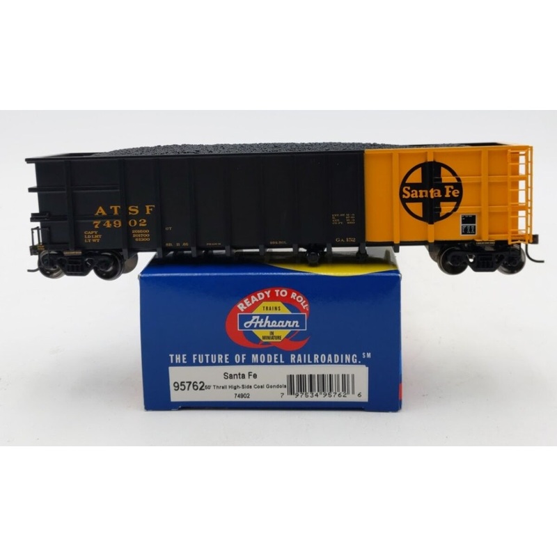 Athearn 95762 HO Scale Santa Fe RTR Thrall Gondola w/Load #74902