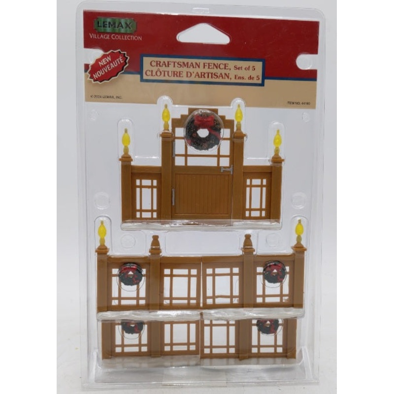 Lemax 44180 Village Collection Craftsman Fence (Set of 5)