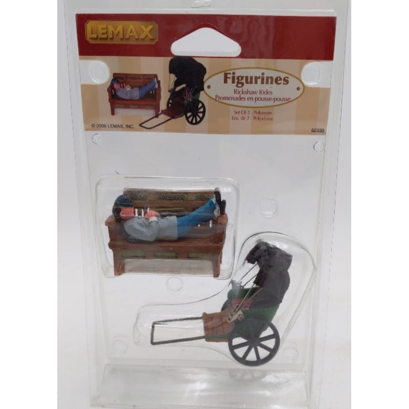 Lemax 62330 Rickshaw Ride Polyresin Figurine