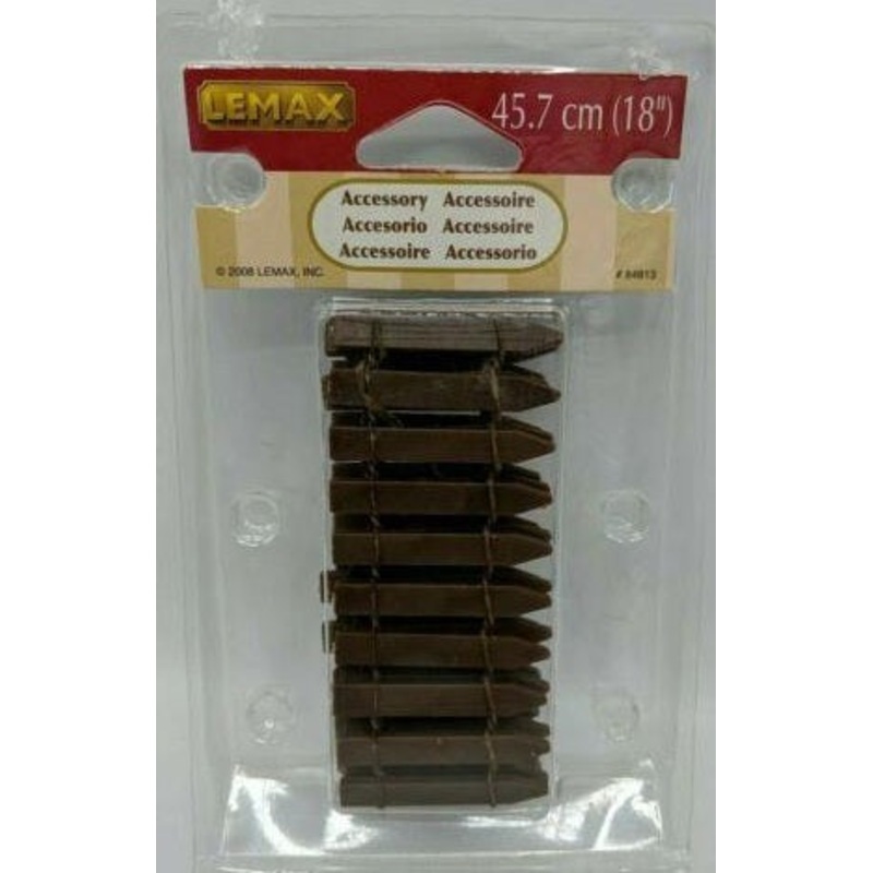 Lemax 84813 Wired Brown Wooden Fence