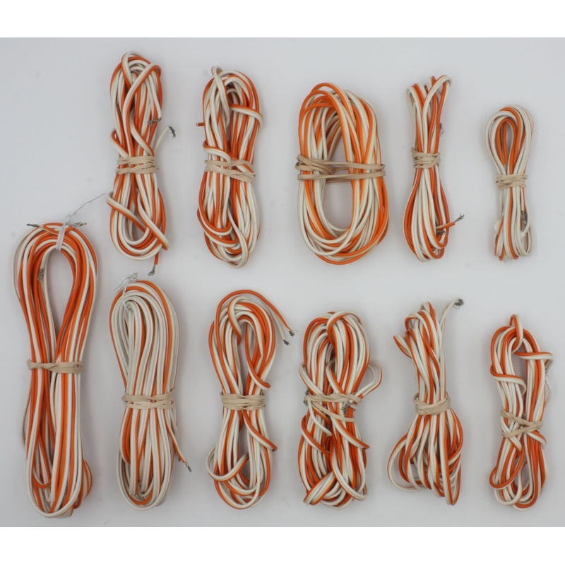 LGB 5013X 2-Conductor Pre-cut Orange and White Wire Approx. 100+ Feet