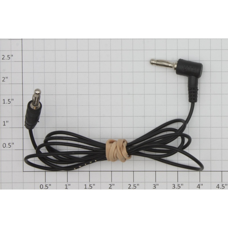 MTH 40-1045RX Real Track Black Banana Plug Wire Lead