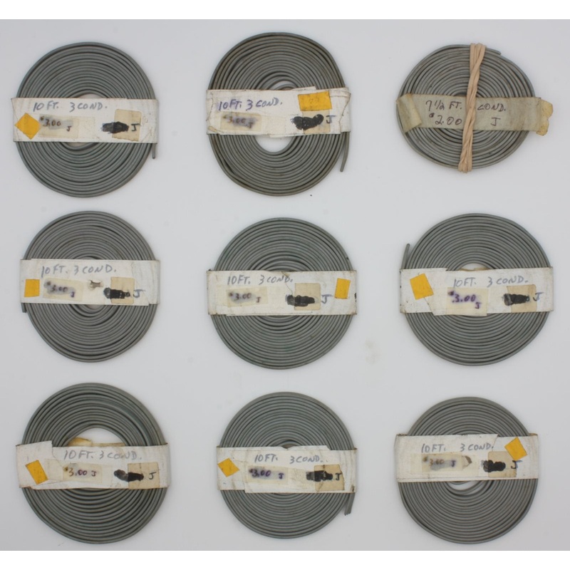 Nu-Tone 2040X 22 Gauge 3-Conductor Gray Flat Wire