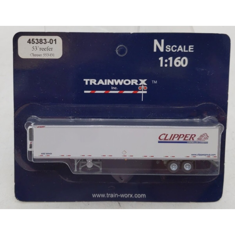 Trainworx Inc 45383-01 N Clipper 53′ Reefer # 553431