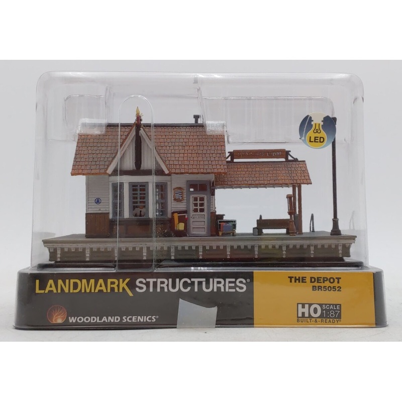 Woodland Scenics BR5052 HO Built-&-Ready The Depot Building LN/Box