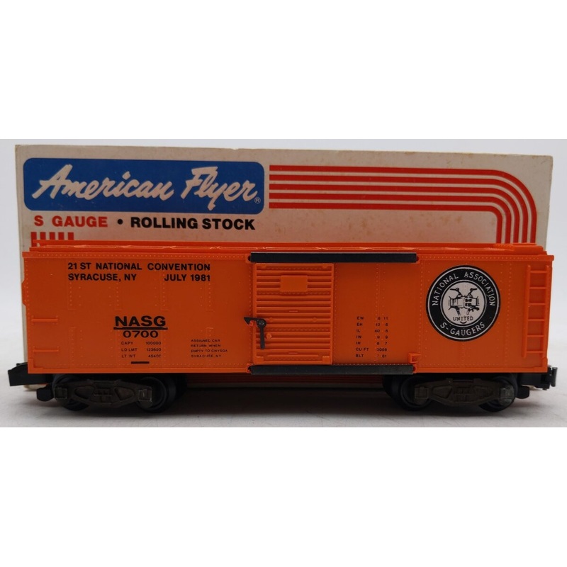 American Flyer 4-0700 S Gauge N.A.S.G. Boxcar EX/Box