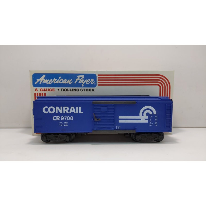 American Flyer 4-9708 S Gauge Conrail Boxcar #9708 LN/Box