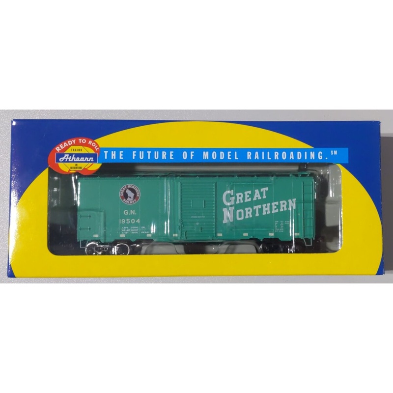 Athearn 70405 HO Scale Great Northern 40′ Youngstown Door Boxcar #19504 NIB