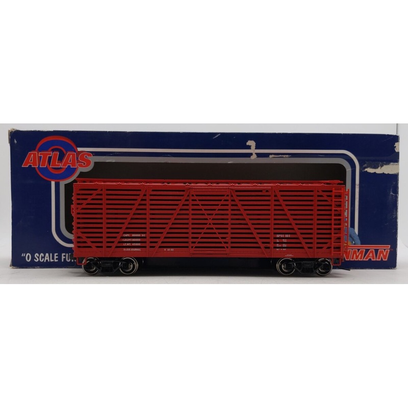 Atlas 0651-1 O Scale Great Northern 40` Stock Car #56377 (2-Rail) EX/Box