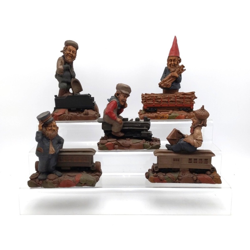 Cairn Studios Vintage Tom Clark Gnome Train Figurines [5] EX