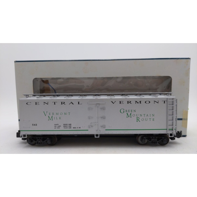 Crown R-8003 O Scale Central Vermont Milk Reefer #542 VG/Box