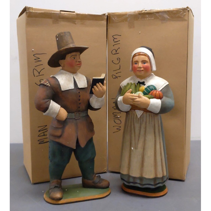 Dept 56 21927 Our Town by Leo Smith Pilgrim Man & Woman Figures (Set of 2) LN/Box