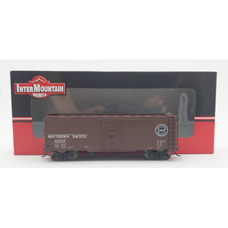 InterMountain 46013-33 HO Scale Southern Pacific 12 Panel 40′ Boxcar #60737 EX/Box