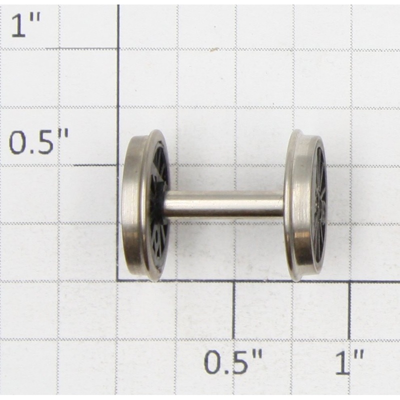 Roundhouse 22051 HO Black Idler Driver Wheel Set with Nickel Rim