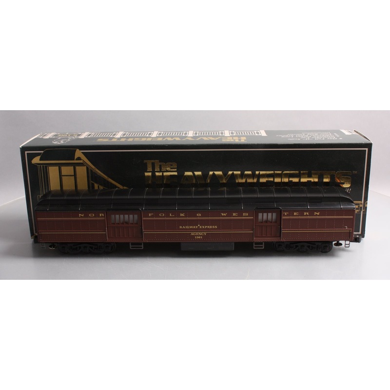 K-Line K-1301 O Gauge Norfolk & Western REA 18 Baggage Car #1301 EX/Box