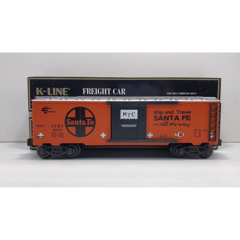 K-Line K-90010 O Gauge Santa Fe KCC 1996 Steel-Sided Reefer Car EX/Box