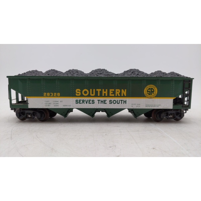 K-Line K623-2011 Southern Die-Cast 4-Bay Hopper #28328 with Coal Load EX