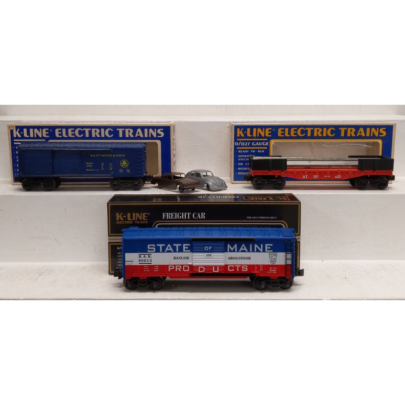 K-Line O Assorted Freight Cars: 5710, 90013, 6612 [3]/Box