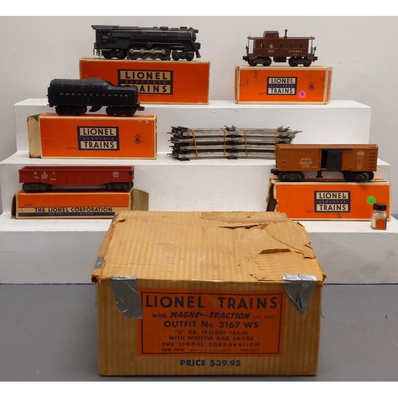 Lionel 2167WS Vintage O 681 Freight set w/2671W Train Set EX/Box
