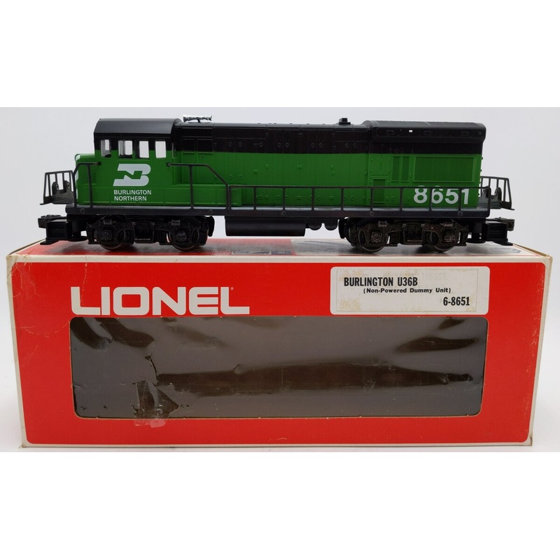 Lionel 6-8651 Burlington Northern U36B Dummy Diesel Locomotive EX/Box