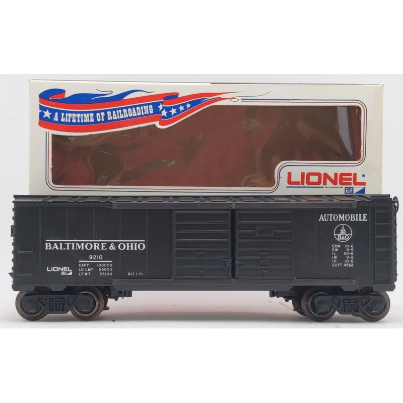 Lionel 6-9210 O Gauge Baltimore & Ohio Automobile Boxcar EX/Box
