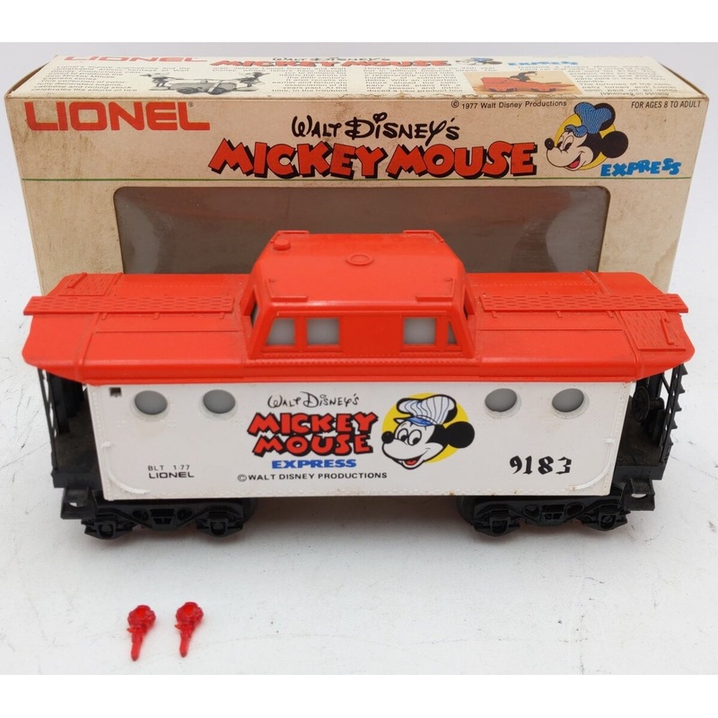 Lionel 6-9183 O Gauge Mickey Mouse Illuminated Caboose VG/Box