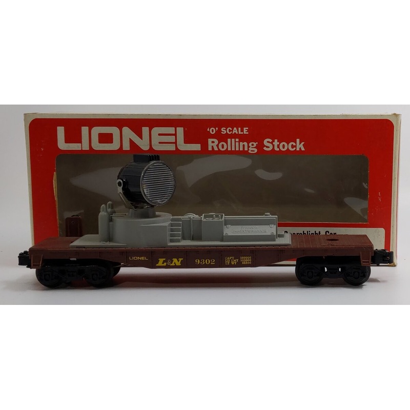 Lionel 6-9302 O Gauge Louisville & Nashville Operating Searchlight Car EX/Box