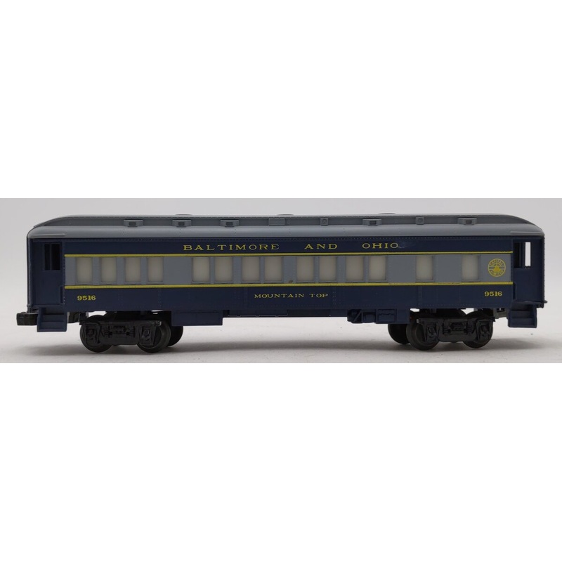 Lionel 6-9516 O Gauge Baltimore & Ohio Mountain Top Passenger Car EX