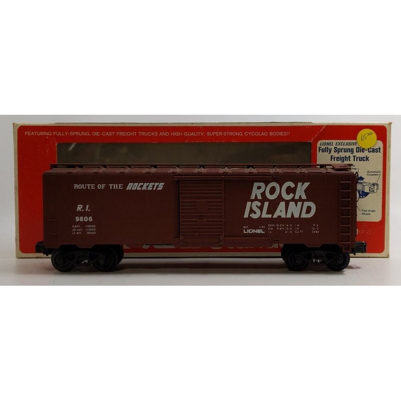 Lionel 6-9806 O Gauge Rock Island Boxcar #9806 EX/Box