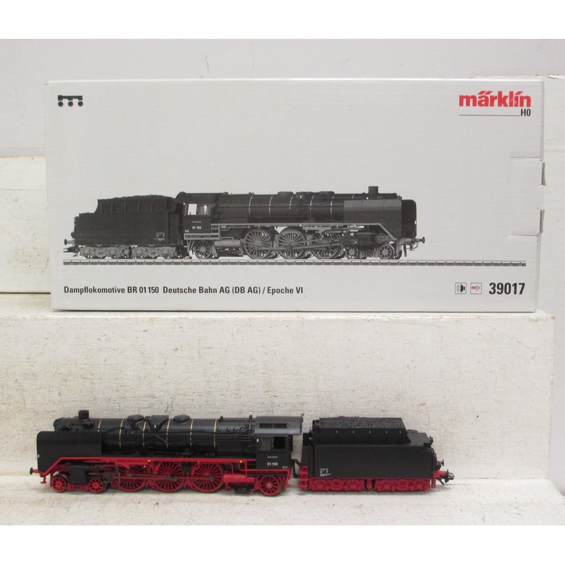 Marklin 39017 BR 01 150 DB Express Train Steam Locomotive & Tender w/Wooden Case LN/Box