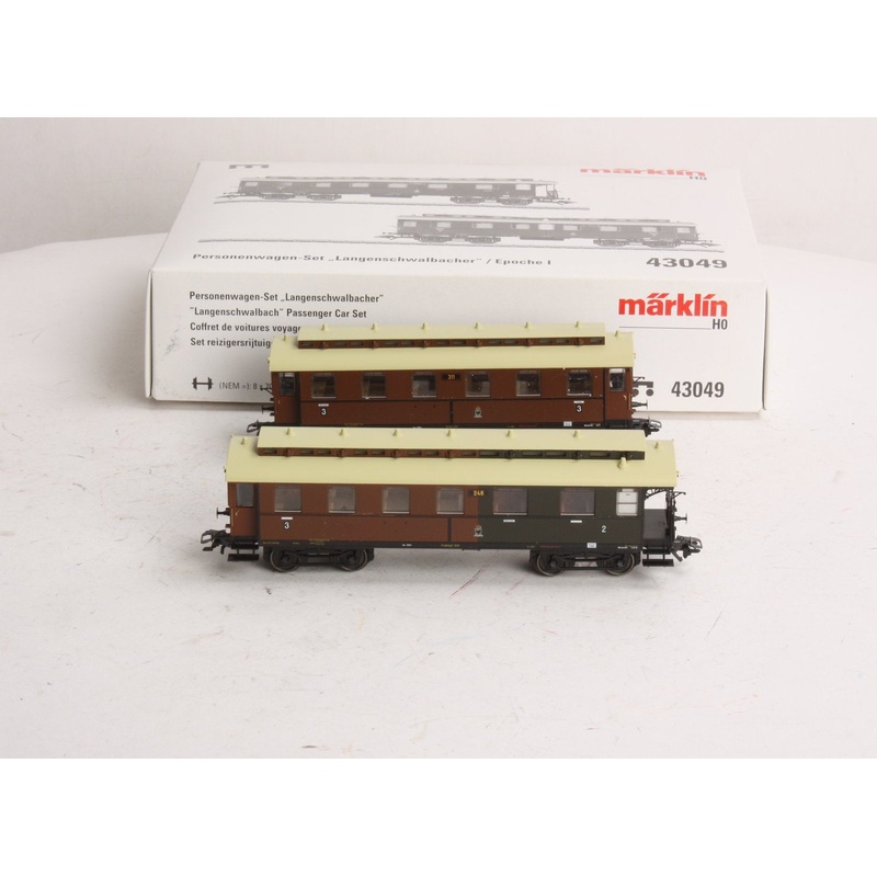 Marklin 43049 Langenschwalbach Passenger Set (2 Cars) NIB