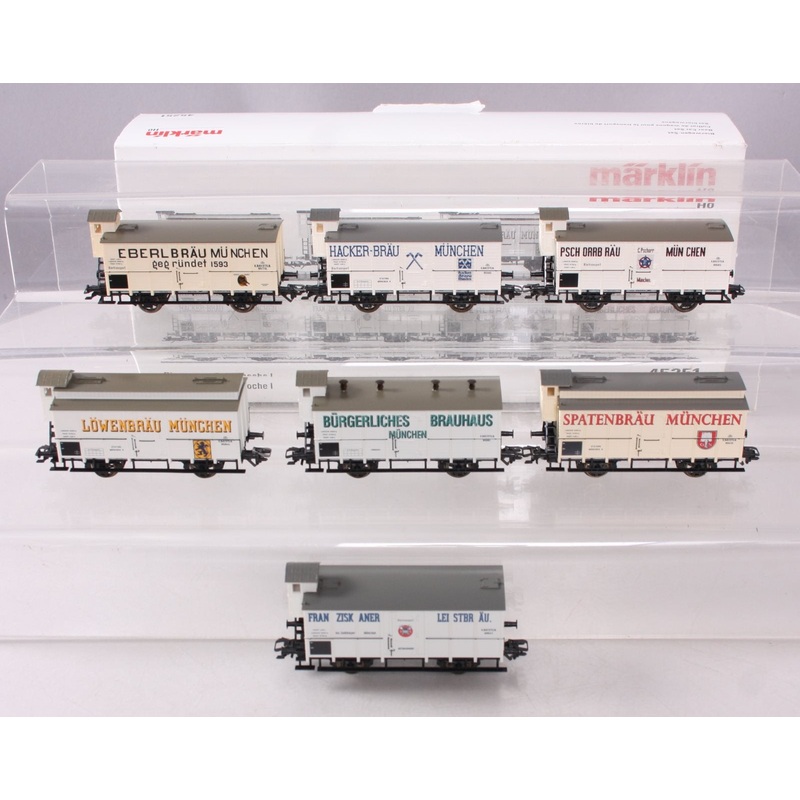 Marklin 45251 HO Anniversary Beer Cars (Set of 7) LN/Box