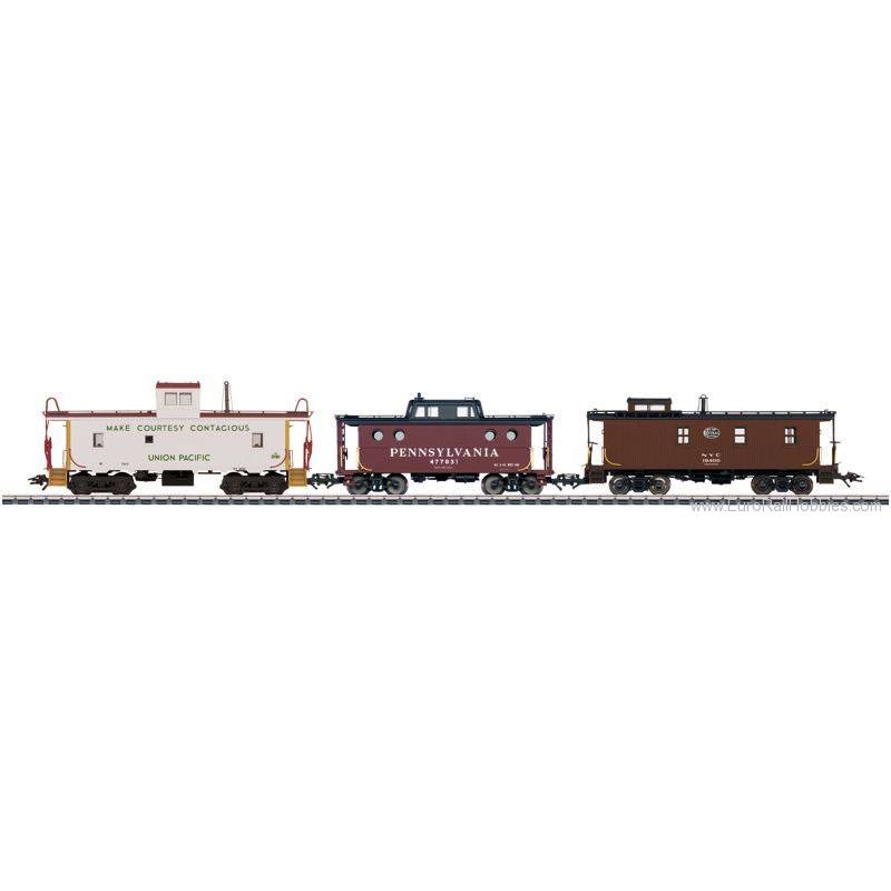 Marklin 45706 HO American Caboose Set (3) NIB