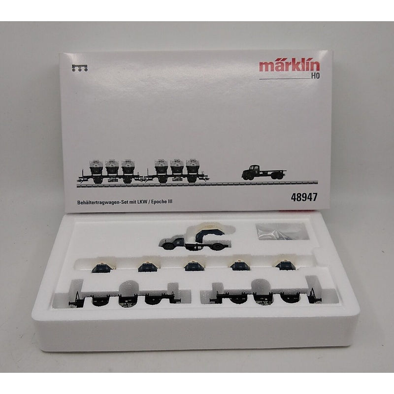 Marklin 48947 Container Transport Car Set w/ Truck NIB