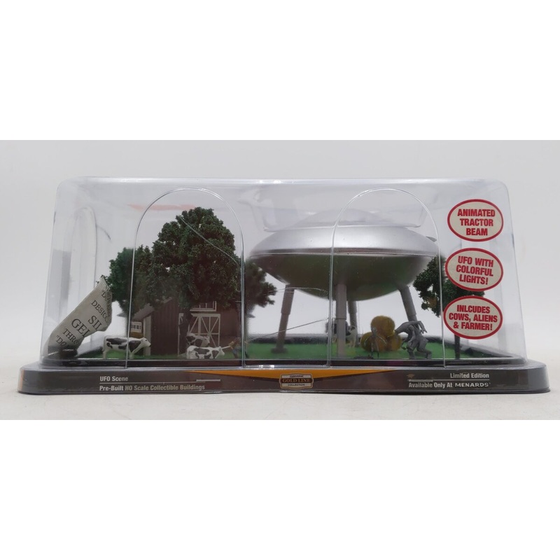 Menards 279-5022 HO Gold Line Collection Limited Edition UFO Scene NIB